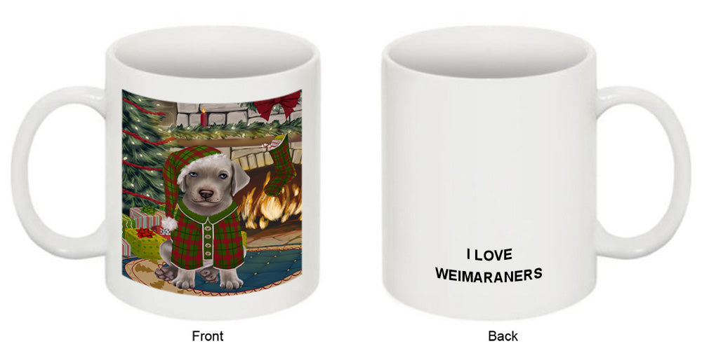 The Stocking was Hung Weimaraner Dog Coffee Mug MUG51049