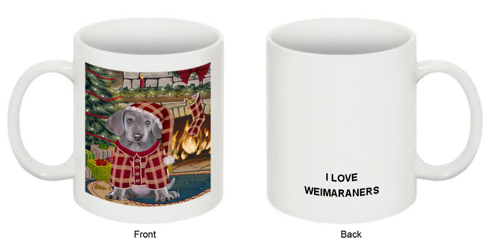 The Stocking was Hung Weimaraner Dog Coffee Mug MUG51050