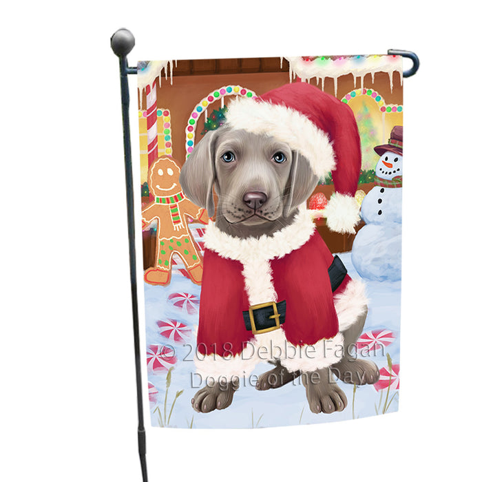 Christmas Gingerbread House Candyfest Weimaraner Dog Garden Flag GFLG57218