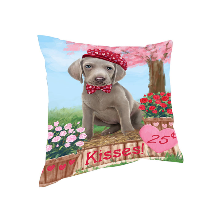 Rosie 25 Cent Kisses Weimaraner Dog Pillow PIL79336
