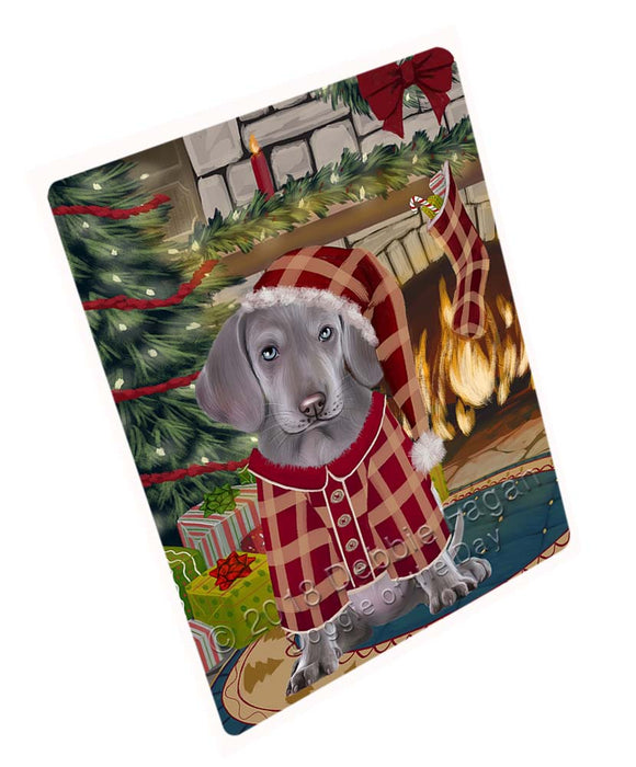 The Stocking was Hung Weimaraner Dog Cutting Board C72093