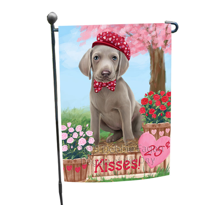 Rosie 25 Cent Kisses Weimaraner Dog Garden Flag GFLG56809