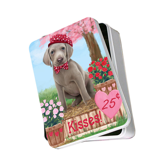 Rosie 25 Cent Kisses Weimaraner Dog Photo Storage Tin PITN56204