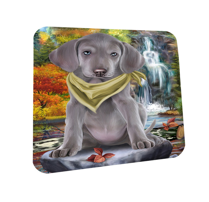 Scenic Waterfall Weimaraner Dog Coasters Set of 4 CST51947