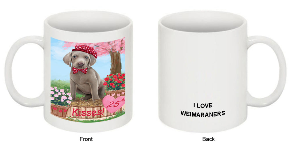 Rosie 25 Cent Kisses Weimaraner Dog Coffee Mug MUG51659