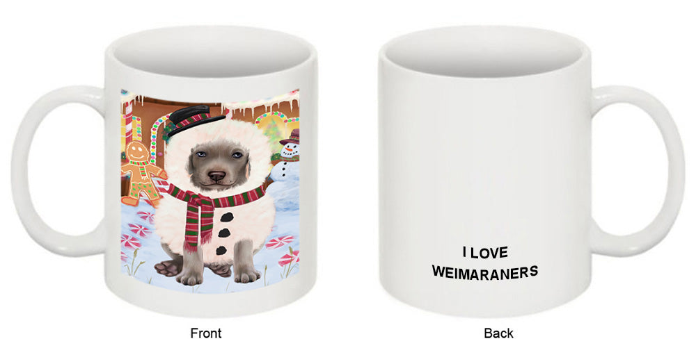 Christmas Gingerbread House Candyfest Weimaraner Dog Coffee Mug MUG51989