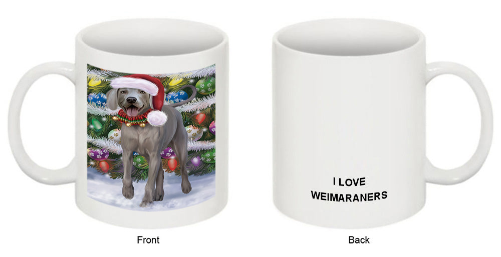 Trotting in the Snow Weimaraner Dog Coffee Mug MUG50002