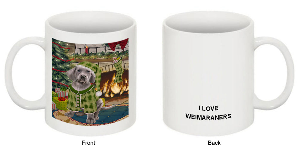 The Stocking was Hung Weimaraner Dog Coffee Mug MUG51051