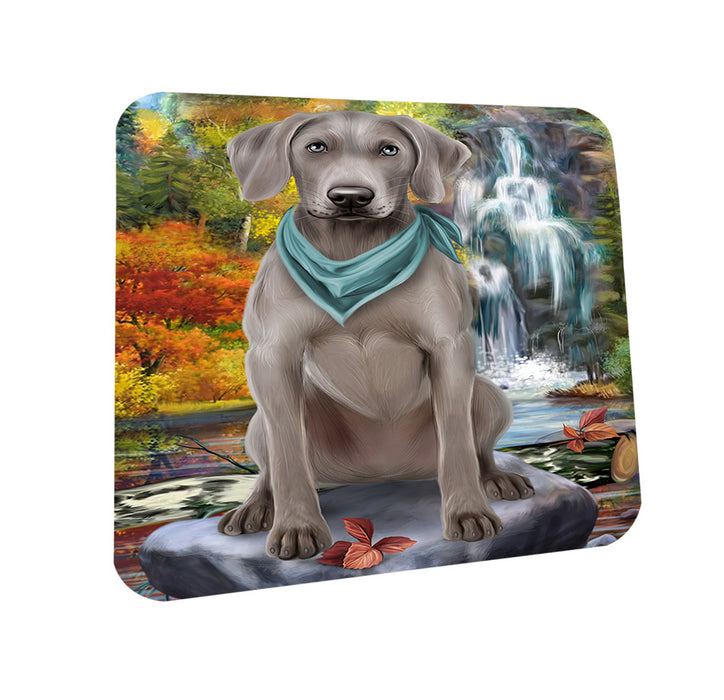 Scenic Waterfall Weimaraner Dog Coasters Set of 4 CST51950