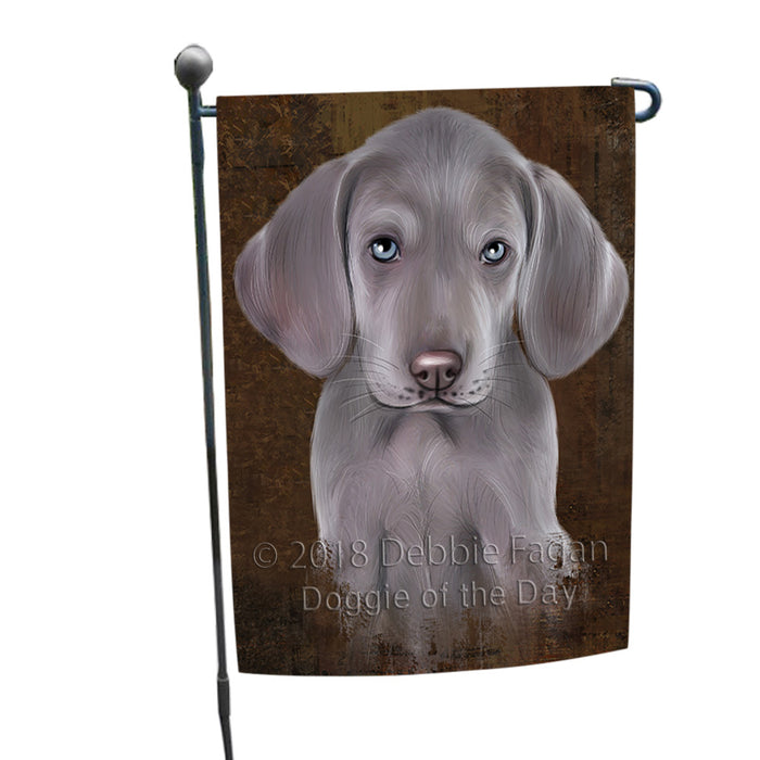 Rustic Weimaraner Dog Garden Flag GFLG54561