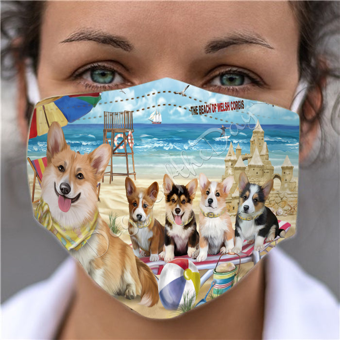 Pet Friendly Beach West Highland Terrier Dogs Face Mask FM49153