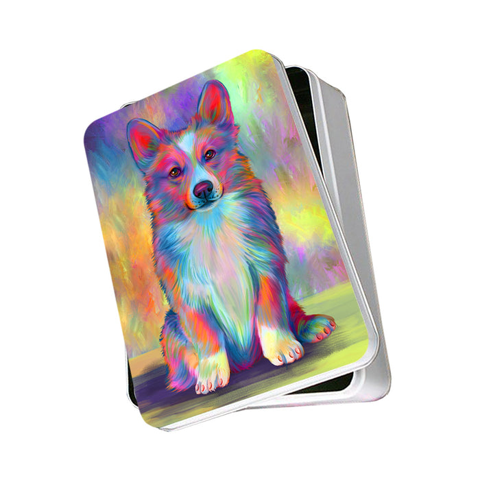 Paradise Wave Welsh Corgi Dog Photo Storage Tin PITN56687