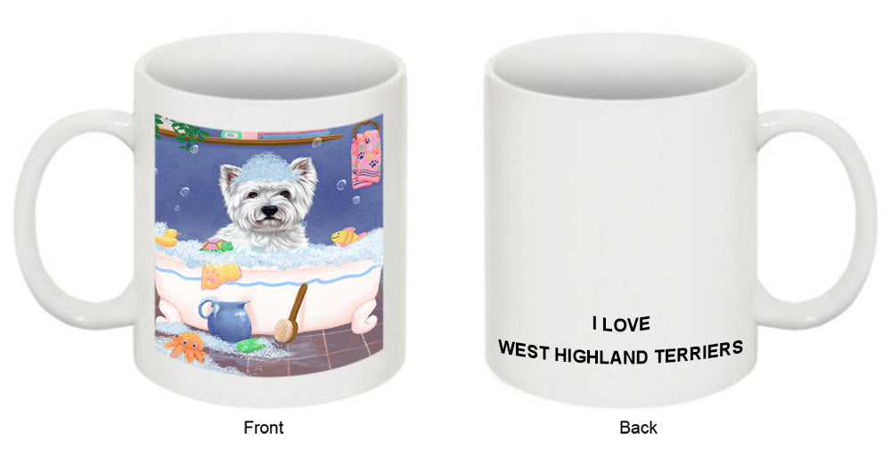 Rub A Dub Dog In A Tub West Highland Terrier Dog Coffee Mug MUG52871
