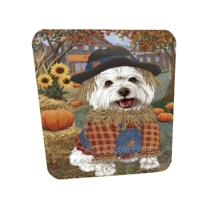 Halloween 'Round Town West Highland Terrier Dogs Coasters Set of 4 CSTA58031