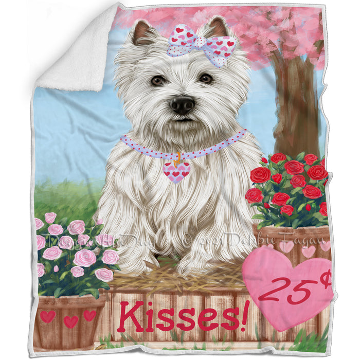 Rosie 25 Cent Kisses West Highland Terrier Dog Blanket BLNKT125778