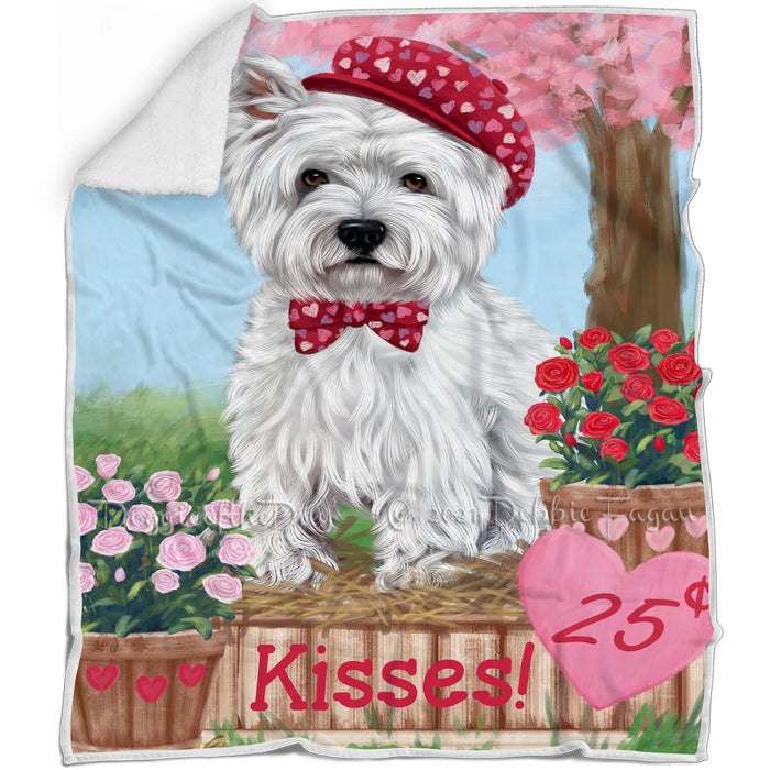 Rosie 25 Cent Kisses West Highland Terrier Dog Blanket BLNKT125796