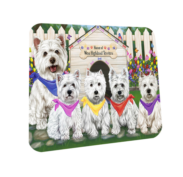 Spring Dog House West Highland Terriers Dog Coasters Set of 4 CST50097
