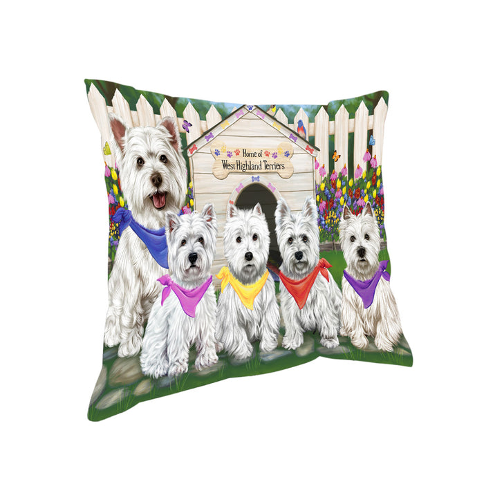 Spring Dog House Weimaraners Dog Pillow PIL56408