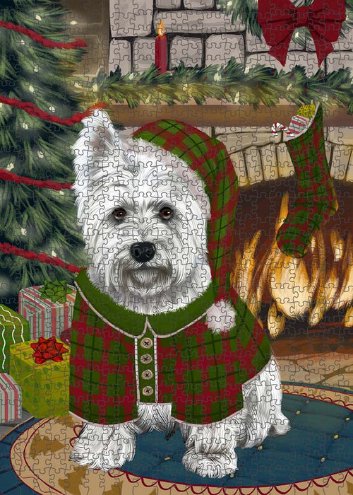 The Stocking was Hung West Highland Terrier Dog Puzzle  PUZL90820