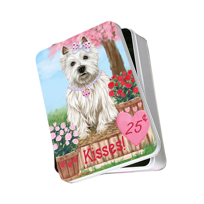 Rosie 25 Cent Kisses West Highland Terrier Dog Photo Storage Tin PITN56205