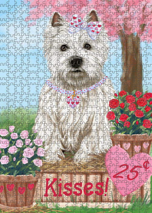 Rosie 25 Cent Kisses West Highland Terrier Dog Puzzle with Photo Tin PUZL93248