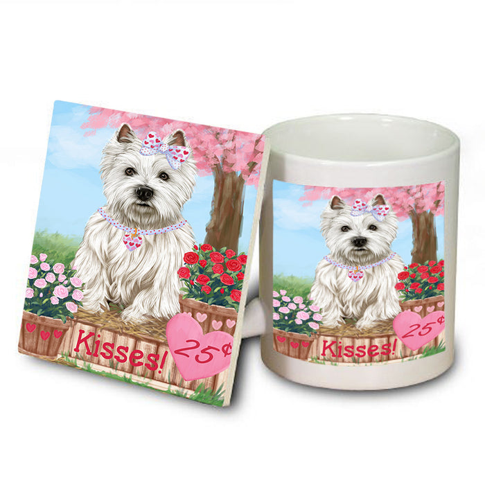 Rosie 25 Cent Kisses West Highland Terrier Dog Mug and Coaster Set MUC56254