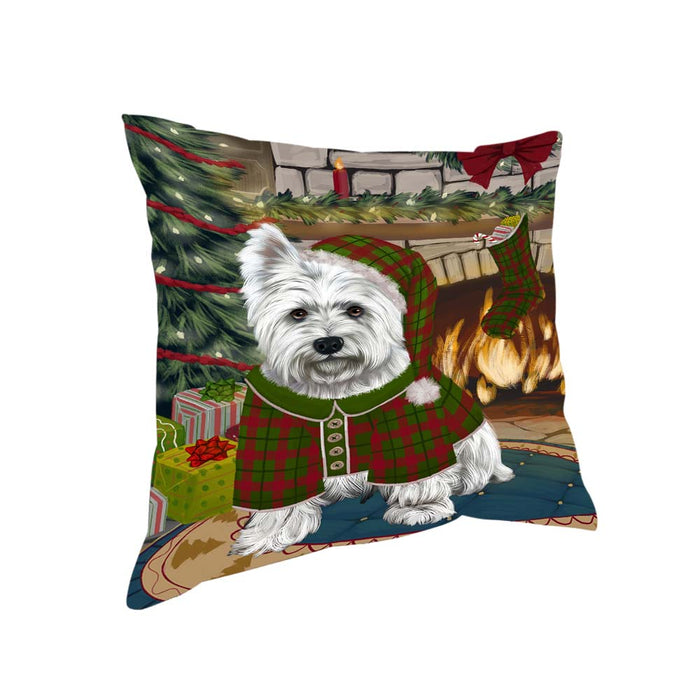 The Stocking was Hung West Highland Terrier Dog Pillow PIL71544