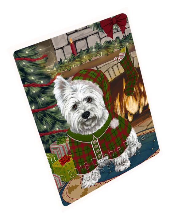 The Stocking was Hung West Highland Terrier Dog Magnet MAG72099 (Small 5.5" x 4.25")