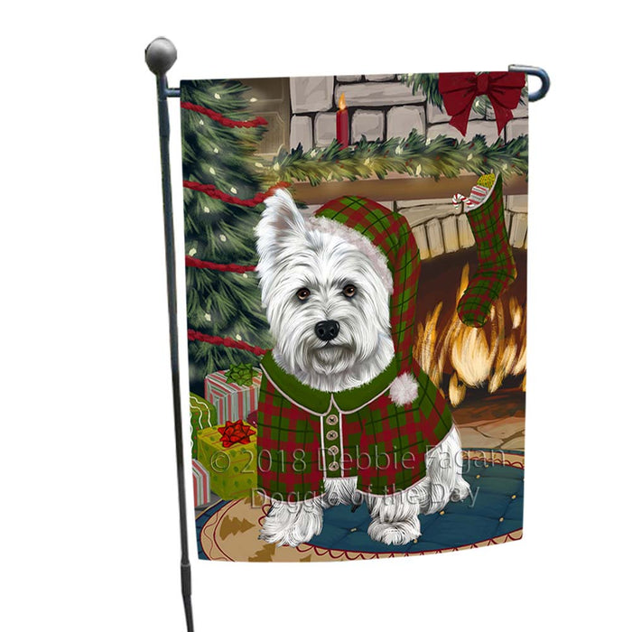 The Stocking was Hung West Highland Terrier Dog Garden Flag GFLG55947