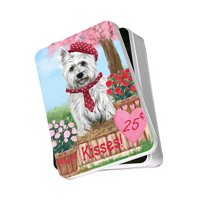 Rosie 25 Cent Kisses West Highland Terrier Dog Photo Storage Tin PITN56206