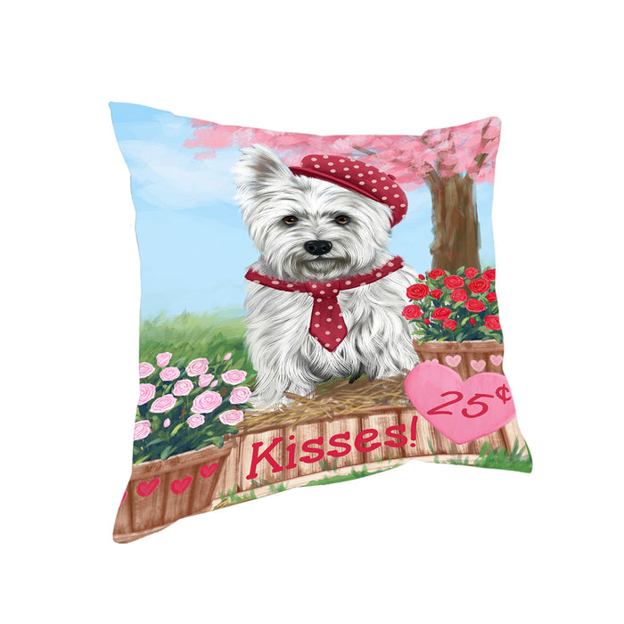 Rosie 25 Cent Kisses West Highland Terrier Dog Pillow PIL79344