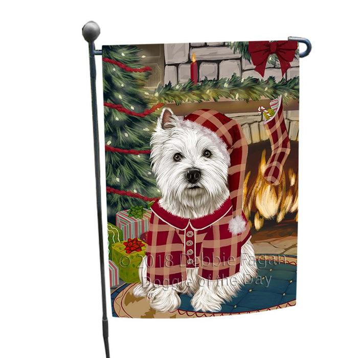 The Stocking was Hung West Highland Terrier Dog Garden Flag GFLG55948