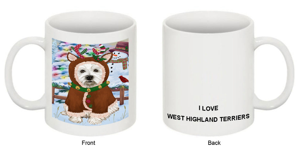 Christmas Gingerbread House Candyfest West Highland Terrier Dog Coffee Mug MUG51991