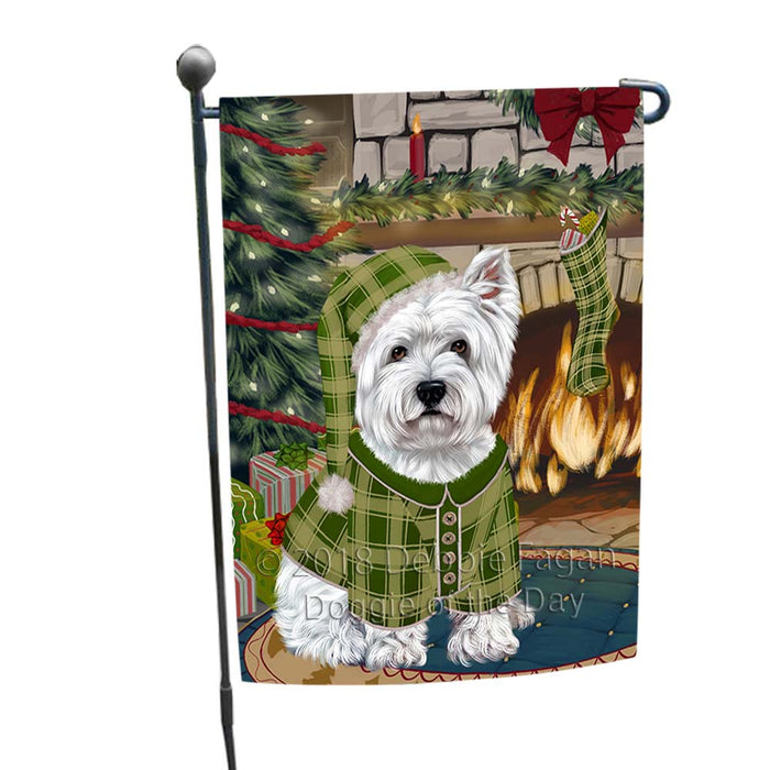 The Stocking was Hung West Highland Terrier Dog Garden Flag GFLG55949