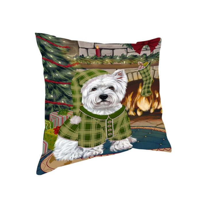 The Stocking was Hung West Highland Terrier Dog Pillow PIL71552