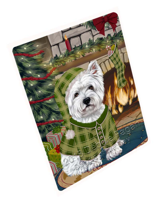 The Stocking was Hung West Highland Terrier Dog Magnet MAG72105 (Small 5.5" x 4.25")