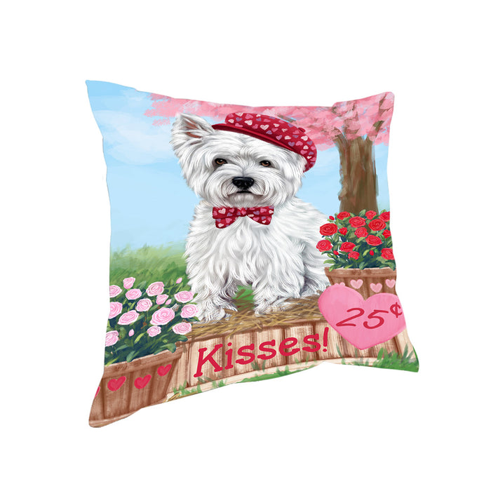 Rosie 25 Cent Kisses West Highland Terrier Dog Pillow PIL79348