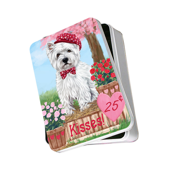 Rosie 25 Cent Kisses West Highland Terrier Dog Photo Storage Tin PITN56207