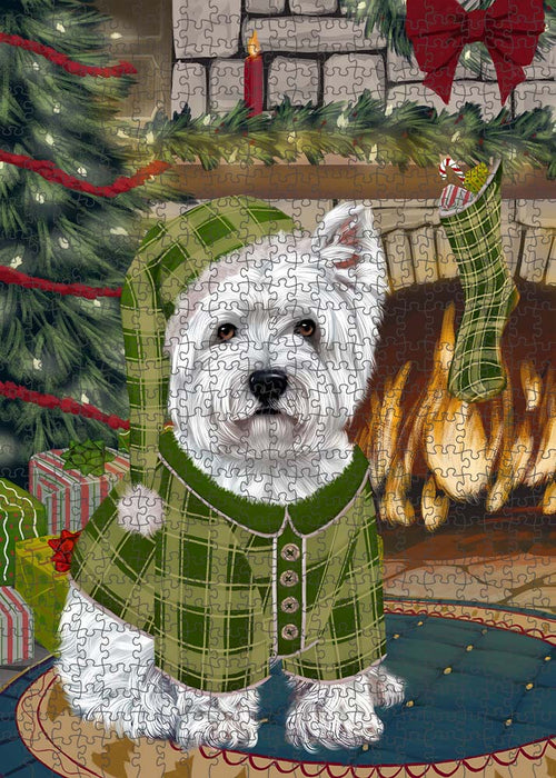 The Stocking was Hung West Highland Terrier Dog Puzzle  PUZL90828