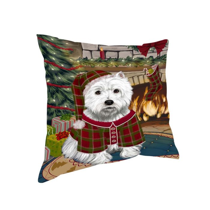 The Stocking was Hung West Highland Terrier Dog Pillow PIL71556