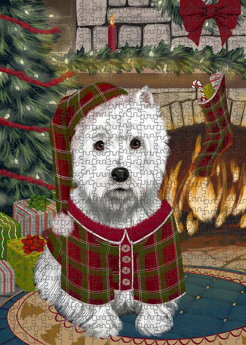 The Stocking was Hung West Highland Terrier Dog Puzzle  PUZL90832