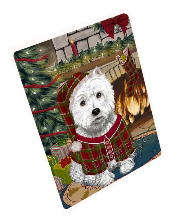 The Stocking was Hung West Highland Terrier Dog Magnet MAG72108 (Small 5.5" x 4.25")
