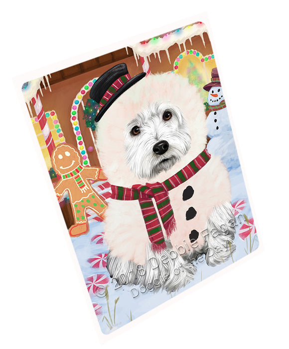 Christmas Gingerbread House Candyfest West Highland Terrier Dog Large Refrigerator / Dishwasher Magnet RMAG101838