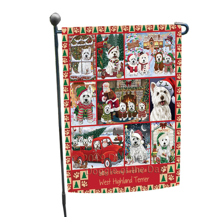 Love is Being Owned Christmas West Highland Terrier Dogs Garden Flag GFLG65937