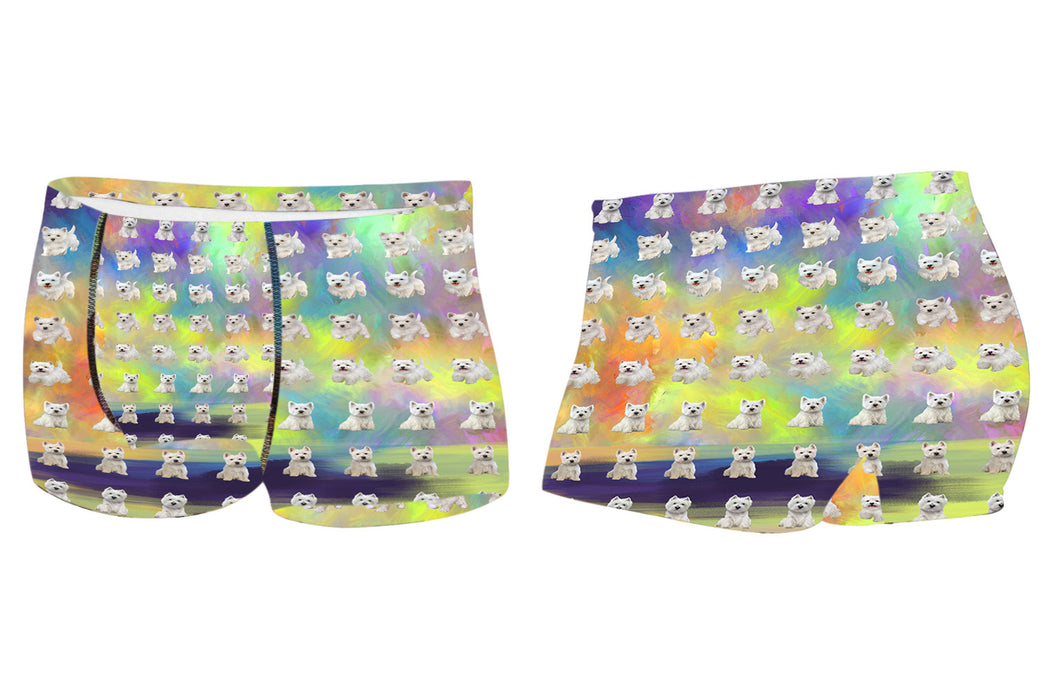 Paradise Wave West Highland White Terrier DogsMen's All Over Print Boxer Briefs