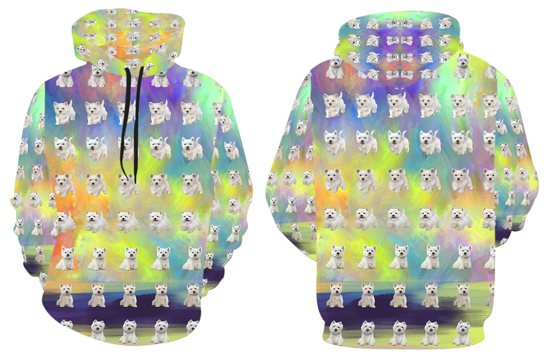 Paradise Wave West Highland White Terrier Dogs All Over Print Kid's Hoodie