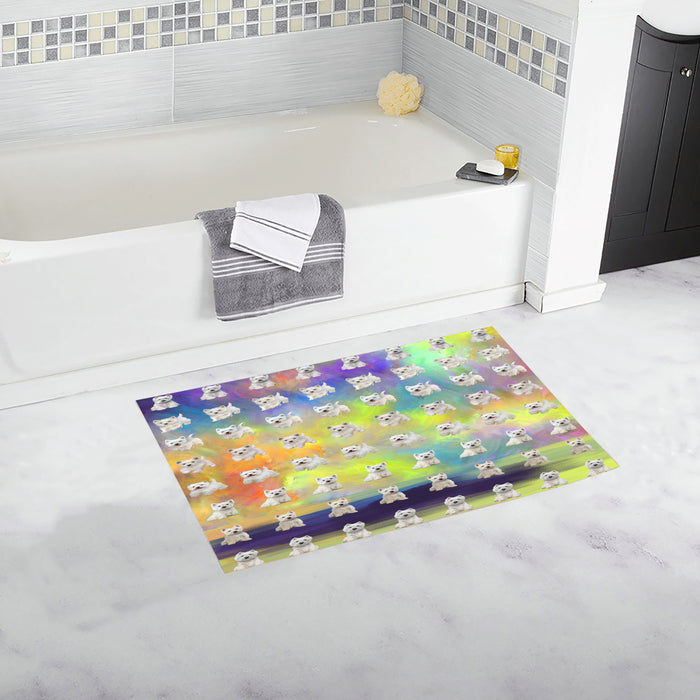 Paradise Wave West Highland White Terrier Dogs Bath Mat