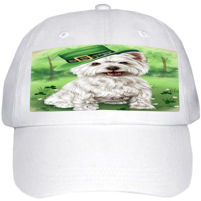 St. Patricks Day Irish Portrait West Highland White Terrier Dog Ball Hat Cap HAT52017
