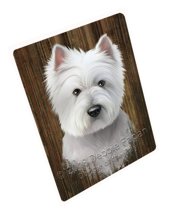 Rustic West Highland White Terrier Dog Blanket BLNKT71526