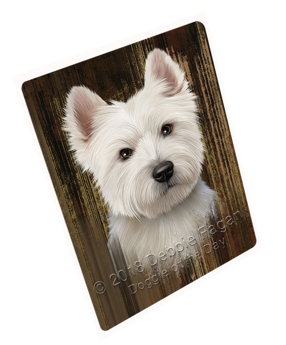 Rustic West Highland White Terrier Dog Blanket BLNKT71544